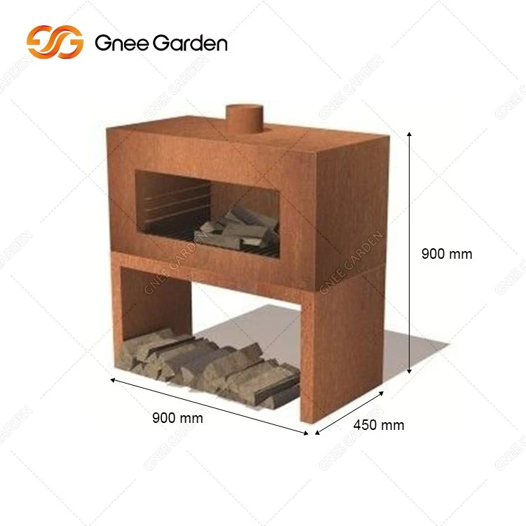 a corten steel fireplace 4 a corten steel fireplace 4