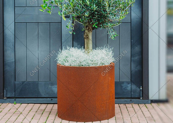Corten Steel Planters For Outdoor Use Rust Steel Flower Pot Corten Steel