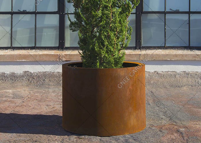 Corten Steel Planters For Outdoor Use Rust Steel Flower Pot Corten Steel