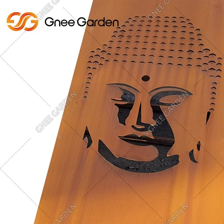 Metal Screen Divider Garden Rusted Corten Steel