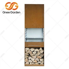 Corten āra taisnstūra kamīns