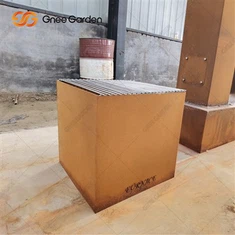 Corten tērauda apaļa metāla uguns bedre