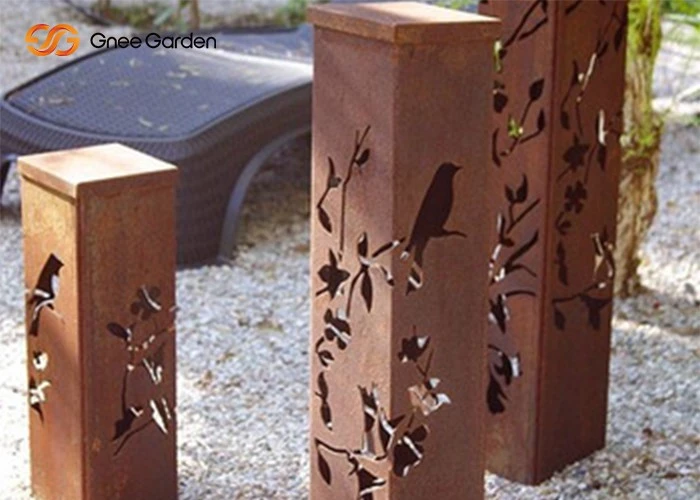 The Factory Produces Outdoor Corten Steel Street Lights
