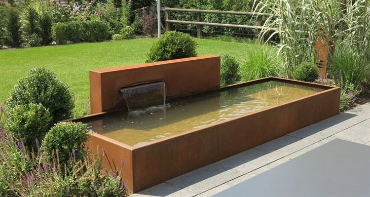Top Seller Corten Steel Water Outdoor Rust Waterfall