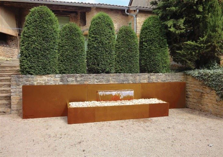 Top Seller Corten Steel Water Outdoor Rust Waterfall