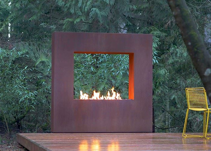 Wildlife Fire Sphere Rust Metal Corten Steel Fire Pit Ball