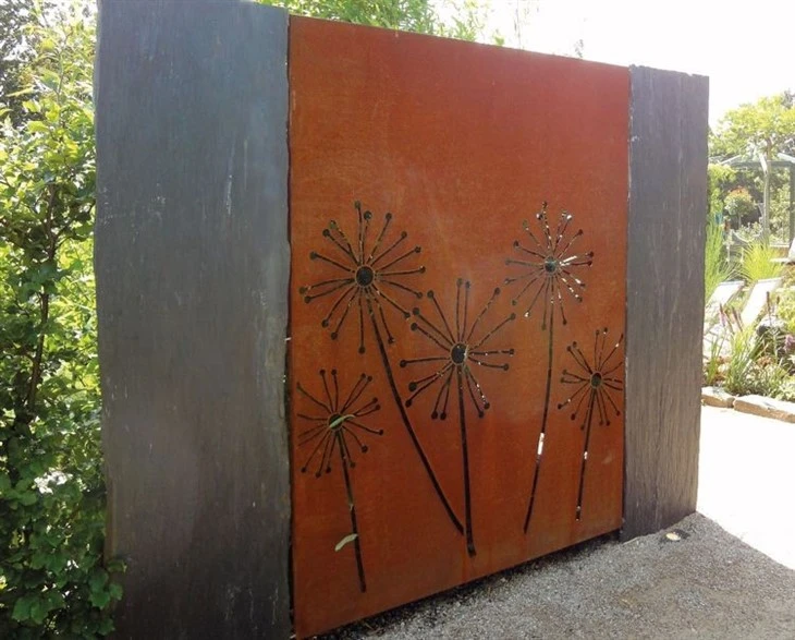 Fence Panels Corten Steel Swimming Pool Fencing Metal Screen Garden Fence