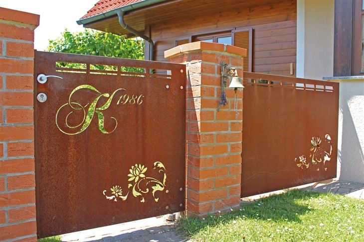 Corten tērauda durvis iekštelpu telpai