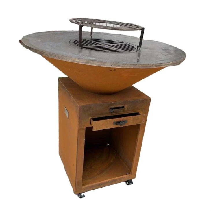 Corten Steel Bbq Barbecue Outdoor Fire Pit