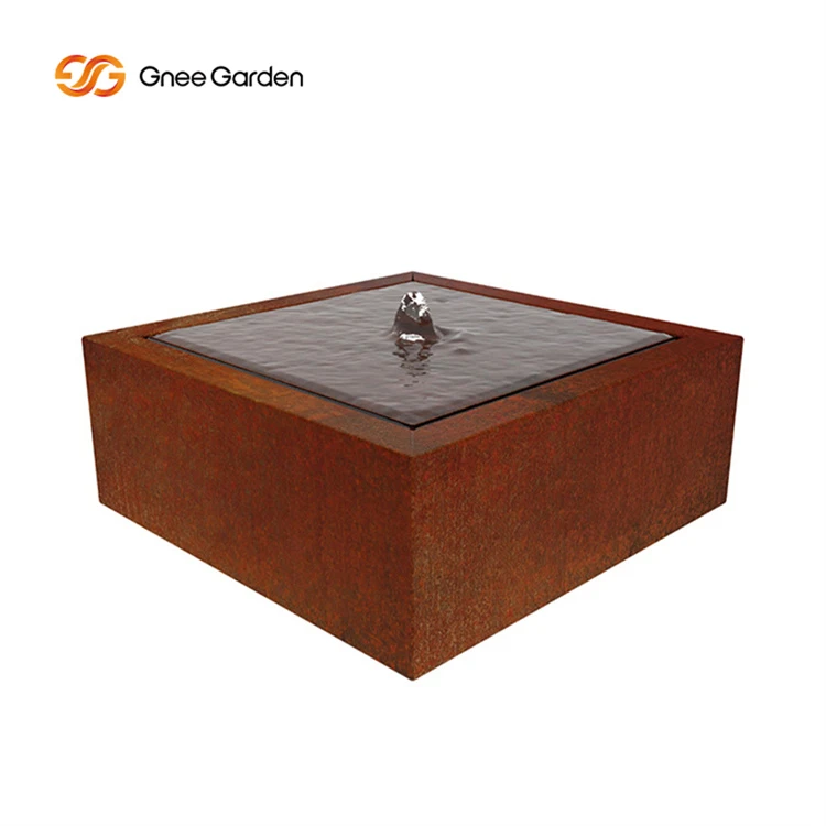 Corten Steel Water Fountain Landscape Corten Steel Water Fountain Landscape